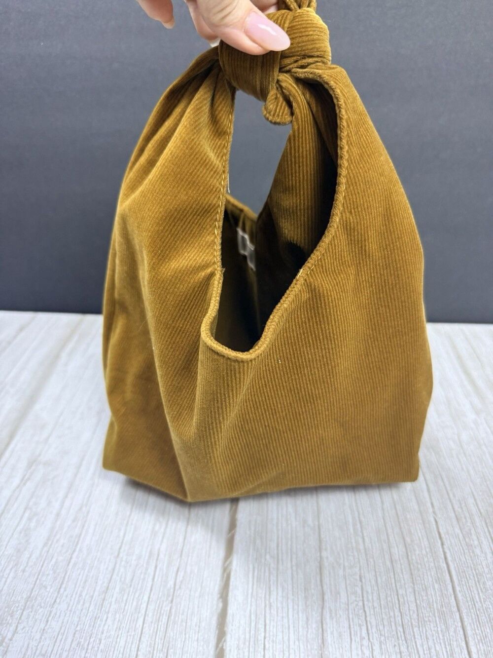NWT MERIT Beauty Signature Bag Corduroy Ochre Mustard Yellow Limited Edition